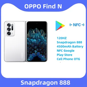 Новый Оригинальный OPPO Find N Складной Флагманский Смартфон 5G 120 Гц Snapdragon 888 Батарея 4500 мАч NFC Google Play Store Мобильный Телефон OTG