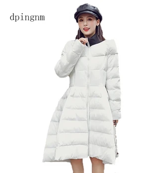 Новая зимняя куртка, высококачественное пальто-стойка, женские модные куртки, зимняя теплая женская одежда, повседневные парки