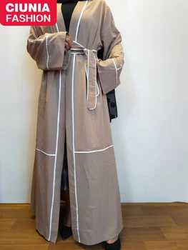 Ближний Восток Рамадан Кимоно Дубай Модный Кафтан Турецкая Абая Исламская Одежда Мусульманин Для Женщин Скромный Халат Дубай 2022 Последняя Версия