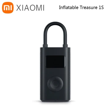 Новое надувное сокровище Xiaomi Mijia Treasure 1S модернизированной версии Портативный электрический насос Воздушный компрессор для мотоцикла, автомобильных шин, футбола