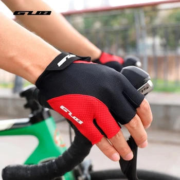 Перчатки GUB на полпальца, Противоскользящие Женские перчатки для фитнеса, мужские Перчатки для велоспорта, перчатки без пальцев, Аксессуары для велосипедов