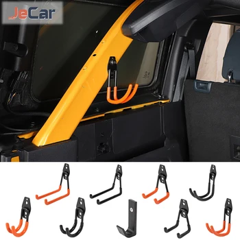 Автомобильные железные / резиновые круглые вешалки JeCar, крючки-органайзеры для хранения, аксессуары для интерьера Ford Bronco 2021 Up