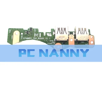 PC NANNY Используется ПОДЛИННАЯ Для Asus VivoBook X7400PC X7400PA X3500PA X3400PC X3500 USB Плата ввода-вывода 90NB0U40-R10020