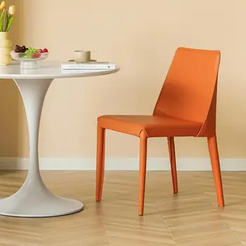 Nordic light роскошное кожаное кресло с седлом, домашнее кресло со спинкой, стул для переговоров в итальянском ресторане, магазин чая с молоком, кофейня для отдыха