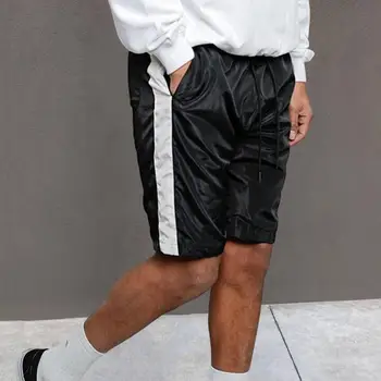 Стильные мужские летние короткие брюки, уличная одежда на шнурке, короткие брюки, Летние шорты для отдыха