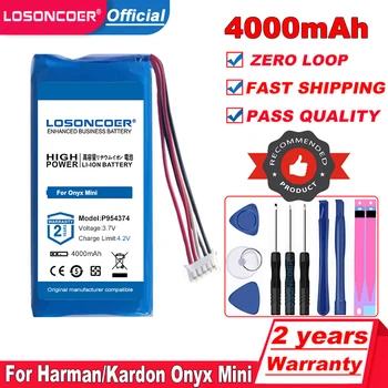 LOSONCOER 4000mAh Bluetooth Динамик CP-HK07, Аккумулятор P954374 Для Harman/Kardon Onyx Mini Battery