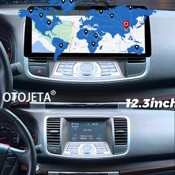 12,3-дюймовый Широкоэкранный Android 12 Автомобильный Видеоплеер Радио Стерео Для Nissan Teana J32 2008-2013 GPS Мультимедийное Головное Устройство Carplay