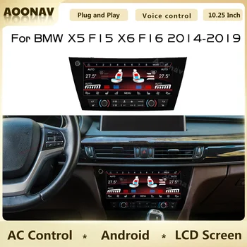 Для BMW X5 F15 X6 F16 2014-2019 Кондиционер Переменного Тока Панель Дисплея Панель Климат-Контроля Сенсорный ЖК-Дисплей Приборной панели Цифровой