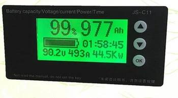 Индикатор Напряжения Уровня заряда Батареи/Дисплей Вольтметра, Измеритель Тока Для Свинцово-Кислотной Литиевой Батареи LiFePO Электрического Скутера-Велосипеда