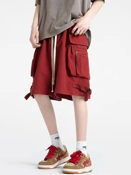 Мужские шорты-карго в стиле Y2K с уличной модой, летний Must-Have: удобные и свободные мужские шорты для отдыха