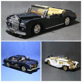 Коллекция Ретро Роскошных Автомобилей Серии Classic Model Bricks Set Креативный Высокотехнологичный Автомобиль Строительные Блоки Игрушка для Подарка Мальчикам Девочкам