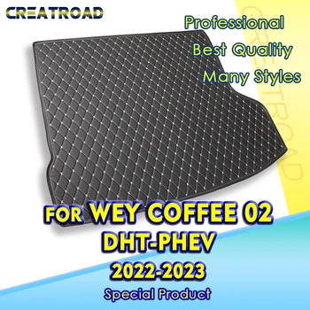Коврик в багажник автомобиля для WEY Coffee 02 DHT-PHEV 2022 2023 Автомобильные аксессуары на заказ, оформление интерьера авто