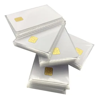 ISO 7816 Белая смарт-IC-карта с чипом AT24C64 и 64K памятью EEPROM для системы контроля доступа 10 шт.