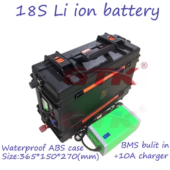 Специальный источник питания 18S литий-ионный аккумулятор 66,6 V /72V 100Ah Li ion battery pack BMS встроенный для электромобиля AGV food truck