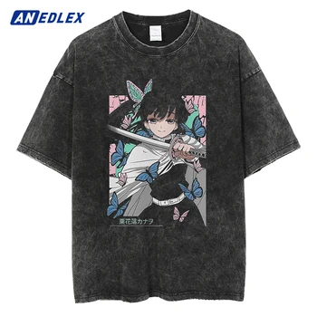 Мужская модная футболка в стиле хип-хоп, уличная одежда Harajuku, футболка с графическим принтом аниме для девочек, Летние хлопковые повседневные топы с коротким рукавом