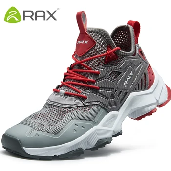 Кроссовки RAX Для мужчин и женщин, спортивная обувь для улицы, дышащие легкие кроссовки, верх из воздушной сетки, нескользящие подошвы из натурального каучука