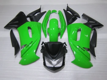 Бесплатно настроить комплект обтекателей для Kawasaki Ninja 650R 06 07 08 зеленый черный комплект обтекателей 650r 2006 2007 2008 OW04