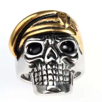 Мужские кольца из нержавеющей стали в стиле панк, кольца-скелеты солдат США
