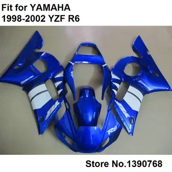 Мотоцикл неокрашенный кузов комплект обтекателей для Yamaha YZF R61998-2002 небесно-голубой белый комплект обтекателей YZF-R6 98 99 00 01 02 LV29