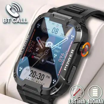 Прочные военные смарт-часы мужские для Xiaomi Android Ios Часы Ip68 Водонепроницаемые 1,85 
