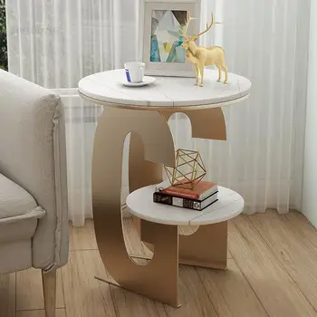 Скандинавская мебель для дома Журнальные столики для отдыха в гостиной Диван Двухместный Столик Креативный балкон Квартира Круглый угловой стол