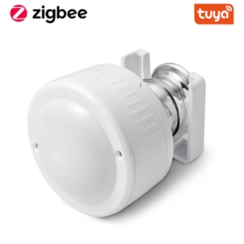 Tuya ZigBee с несколькими датчиками 4 в 1 Smart PIR Датчик движения, влажности, освещенности, температуры, заряжается через USB или от аккумулятора