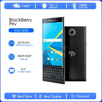 BlackBerry priv Восстановленный-Оригинальный восьмиядерный процессор 12MP 4.5 