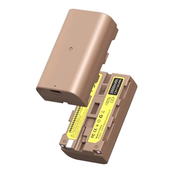 Ulanzi для Sony NP-F550 Тип Литий-Ионный Заряжаемый Аккумулятор Камеры 3500 мАч Универсальный с Портом USB-C Аккумулятор Прямой Зарядки