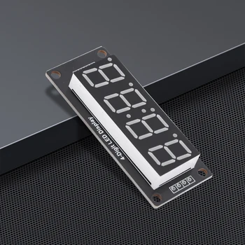 Трубка индикатора времени TM1637, 4-значный часовой модуль, 7-сегментная трубка цифрового индикатора, 0,56-дюймовый цифровой светодиодный модуль