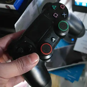 4ШТ Нескользящий Силиконовый Аналоговый Джойстик Thumbstick Thumb Stick Grip Caps Чехлы для PS-3 PS4 PS5 Xbox 360 Xbox One Controller