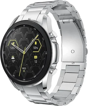 Титан без зазоров для Samsung Galaxy Watch 4 Watch4 Classic 46 мм 44 мм 40 мм ремешки Металлический ремешок умные часы 20 мм
