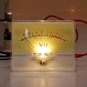 Высокочувствительный VU-метр, желтая панель VU-метра, указатель уровня звука цифрового усилителя, используемый для микширования в домашнем кинотеатре-