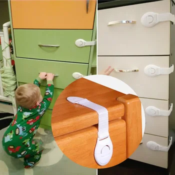10ШТ выдвижной шкафчик шкафчик для унитаза предохранительный замок для безопасности ребенка пластиковый замок для защиты ребенка Замки для шкафа для защиты ребенка Ремни