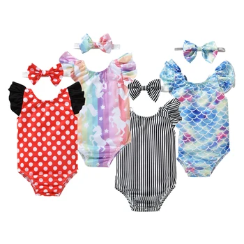 Купальники Русалки для маленьких девочек-малышей, Купальный костюм для маленьких девочек, Пляжное платье принцессы для плавания, Быстросохнущие купальники, размер 12