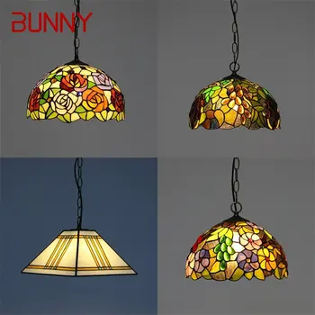 Подвесной светильник Bunny Tiffany, современные креативные красочные светильники, декоративные для домашней столовой