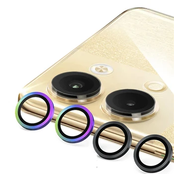 Для Oppo Reno9 Pro Plus, защитный круг для камеры Owl Eye, металлическое кольцо для объектива, защитная крышка, кольцо, бампер, стеклянная крышка для объектива.