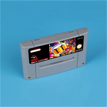 для игровой карты Super Bomberman 4 16bit для игровой консоли SNES версии EUR PAL