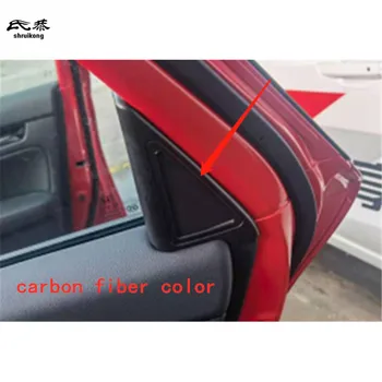 2 шт./лот Задняя Треугольная декоративная крышка двери автомобиля из углеродного волокна ABS для автомобильных аксессуаров Honda CIVIC 11th MK11 2022 года выпуска