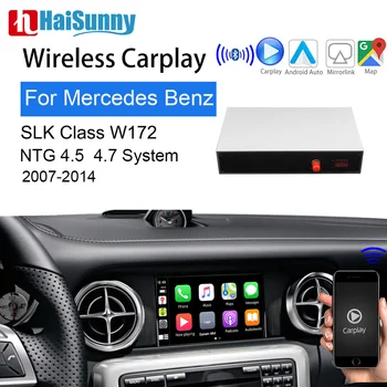 Беспроводной Carplay для Mercedes R171 R170 R172 R200 W172 SLK Class NTG4.5 4.7 Поддержка Смарт-Мультимедийного экрана Android Auto Maps