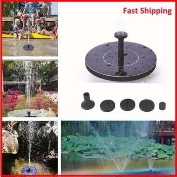 Мини-фонтан на солнечной энергии, садовый бассейн, пруд 30-45 см, наружная солнечная панель, ванна для птиц, плавающий насос для фонтана, садовый декор