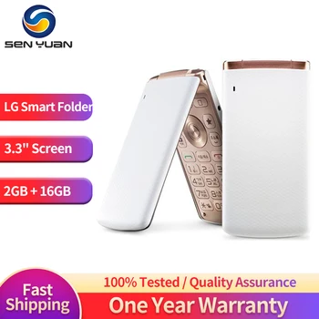 Оригинальный LG Smart Folder 4G LTE Мобильный Телефон Разблокирован LG X100 3,3 