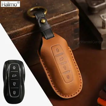 Кожаный чехол для смарт-ключей Hallmo для Ford EQUATOR 2021, чехол-брелок для ключей, аксессуары EQUATOR