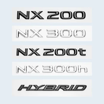 Багажник Автомобиля ABS Хромированный Глянцевый Черный Буквы Логотипы Значок Эмблема Наклейки Стайлинг Наклейка Для Lexus NX NX200 NX300 NX200t Аксессуары